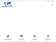 Tablet Screenshot of novatradesac.com